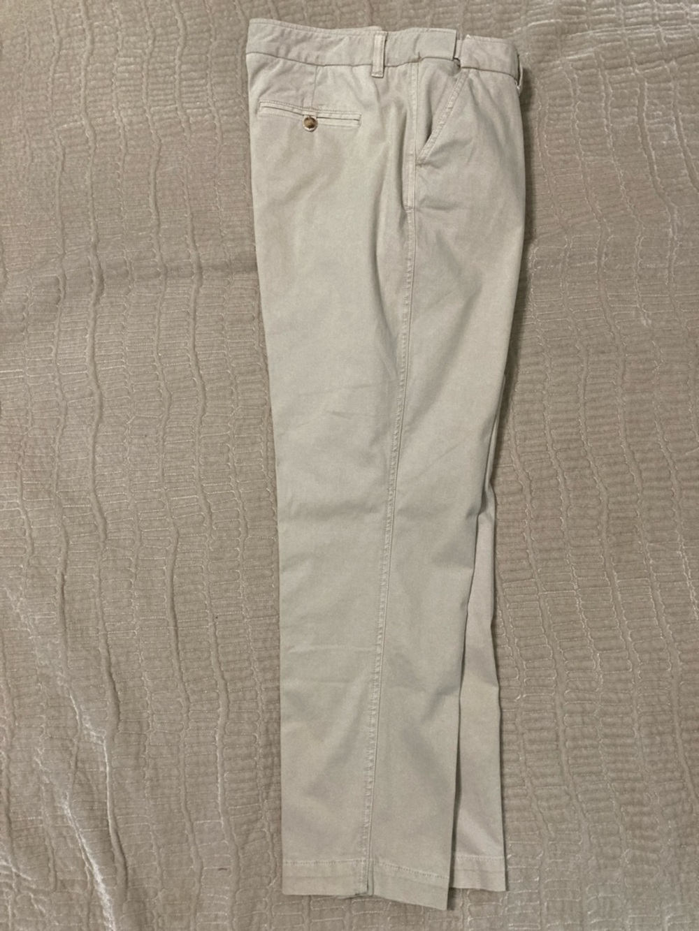 Coldwater Creek women’s Light Beige Straight-Leg Chinos, size 14 petite - Picture 5 of 7